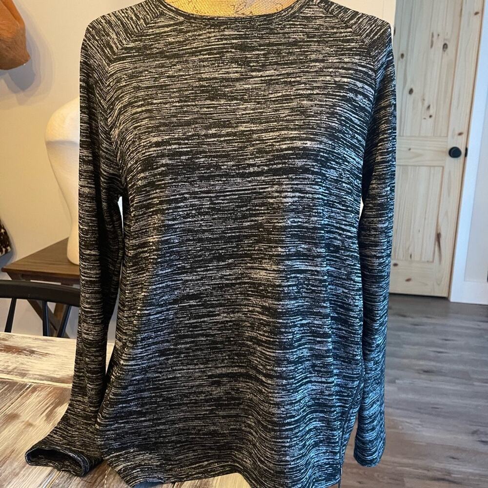 Workshop Republic Clothing Heather Gray Sweater w/ Side Zippers Size Medium